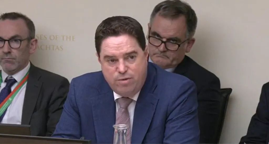 Minister for Agriculture, Food and the Marine, Martin Heydon TD, pictured addressing the Oireachtas Joint Committee on Agriculture and Food on May 28th